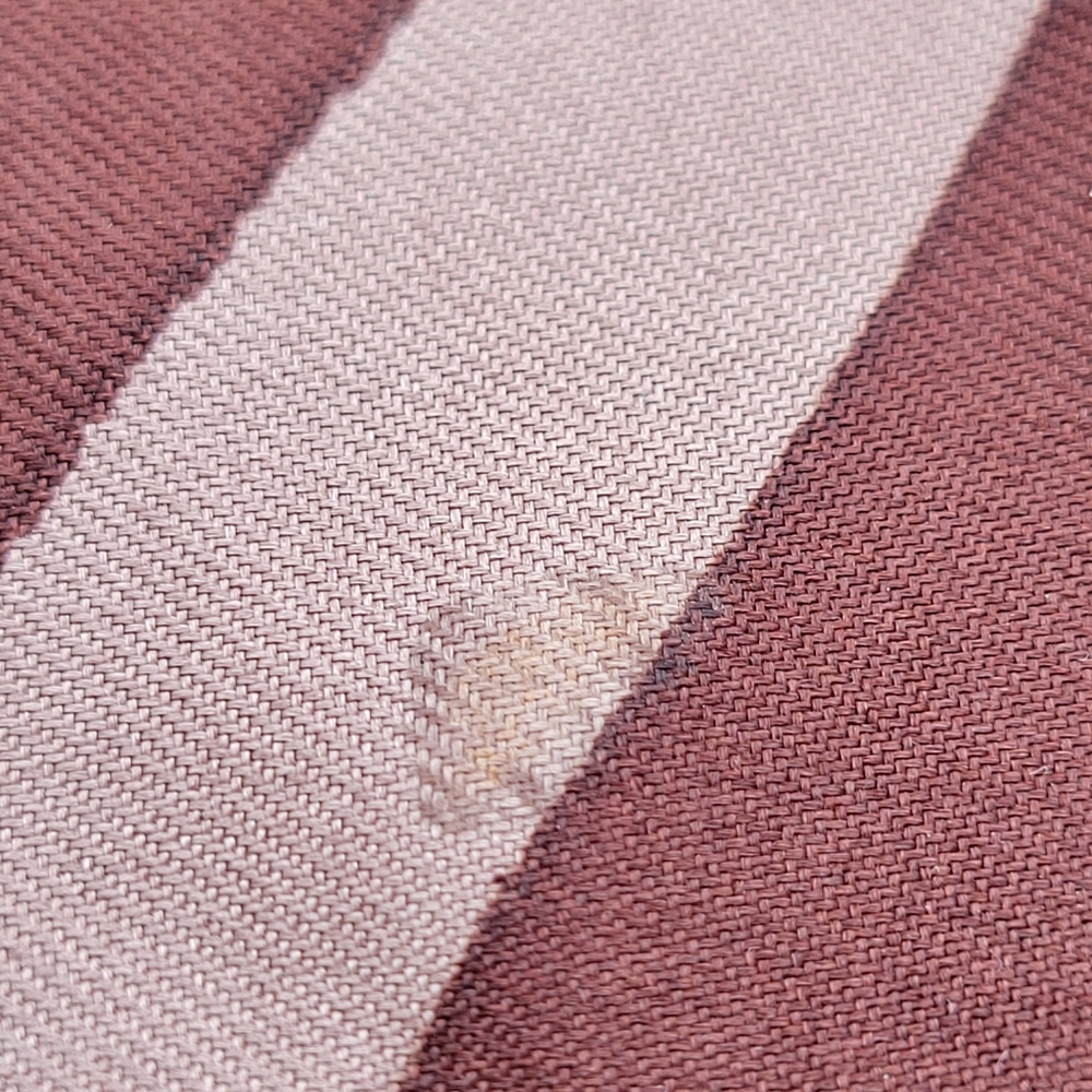 Vintage Christian Dior Brown &Tan Geometric Scarf Handrolled Edges 80s-90s - Picture 15 of 15